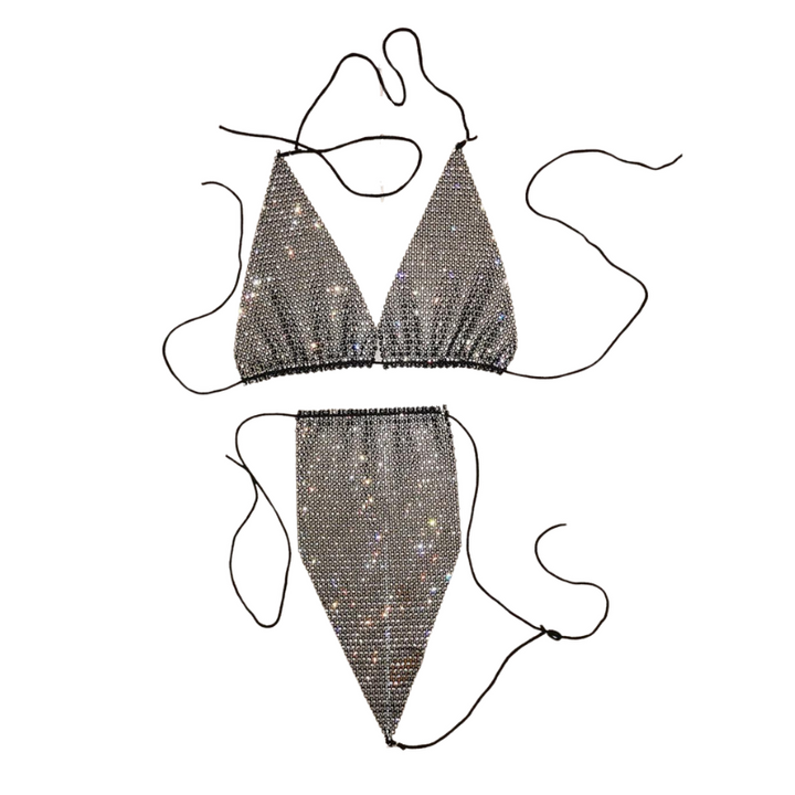 Bikini Avec Strass noir