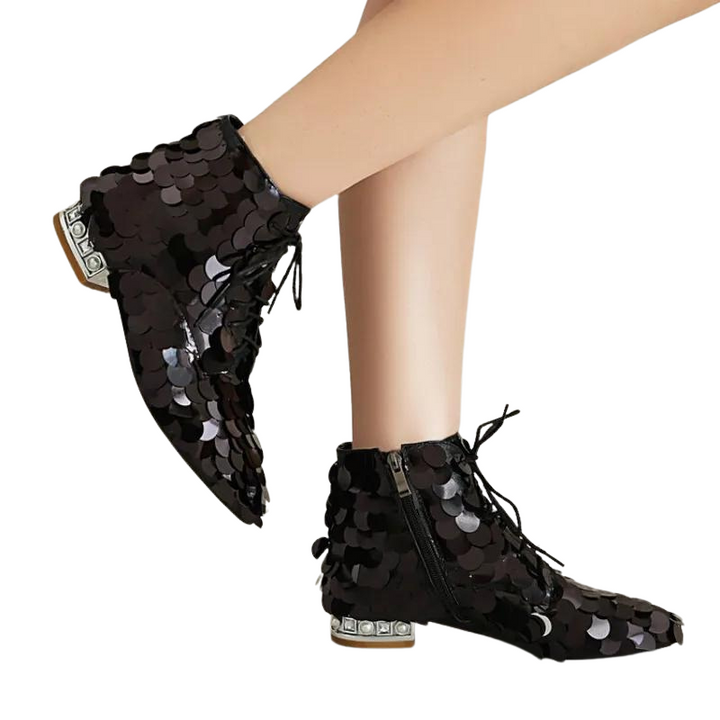 Boots Sequins Noir 