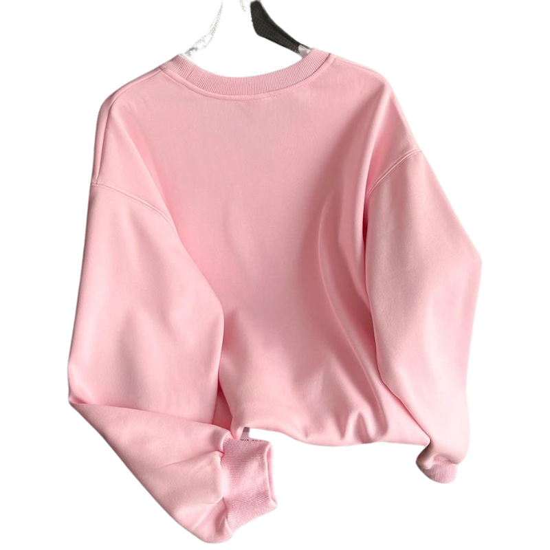 Pull Rose Paillette Strass Lapin Dos