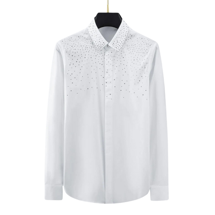 Chemise Blanc  Homme Strass