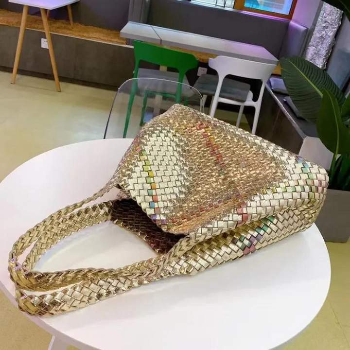 Panier Paillettes Doré