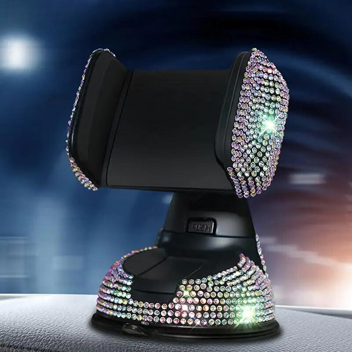 Support Téléphone Voiture Strass Multi couleurs