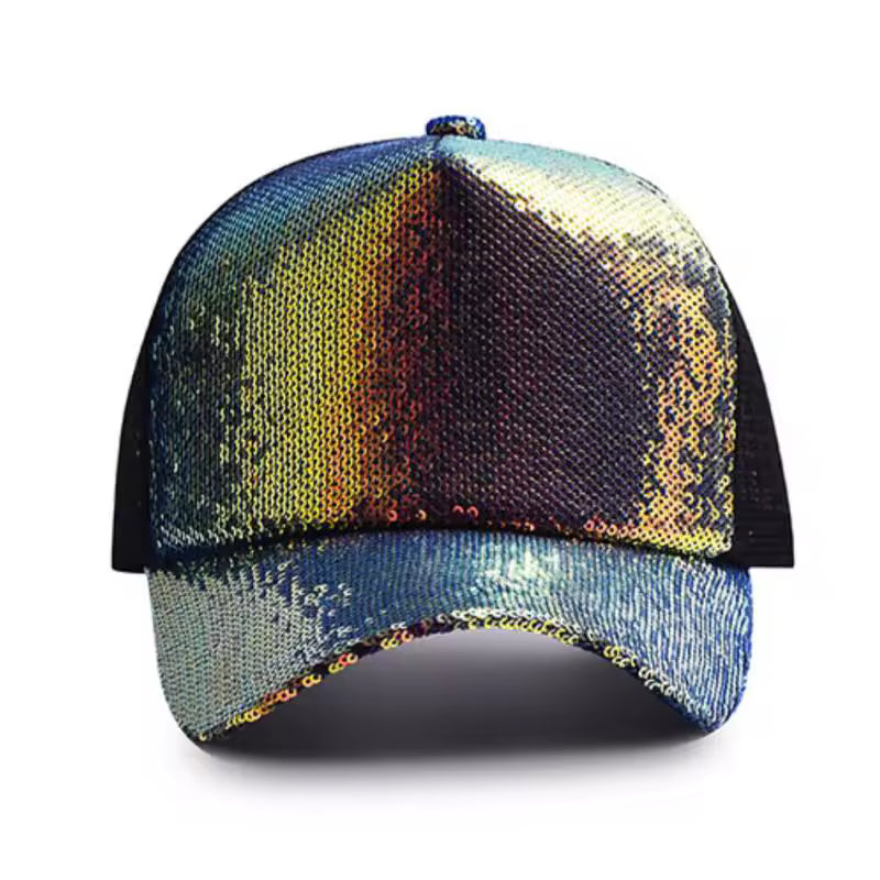 Casquette Paillette Mulitcolore
