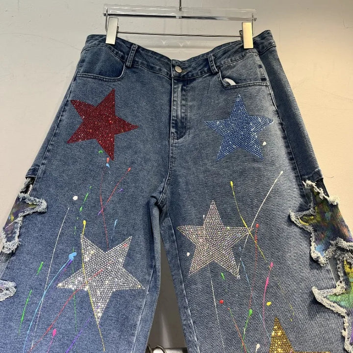 Jean Etoiles Colorées Paillettes